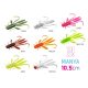 Top mix Delphin MANYA UVs nymph / 5pcs 10.5cm / Yeti+Candy+Firedot+Reactor+Brick