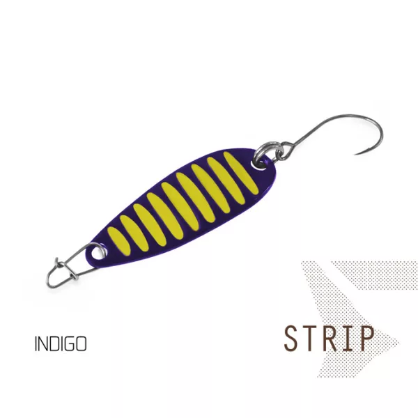 Delphin STRIP Wobbling Spoon Lure 10 5gr Indigo