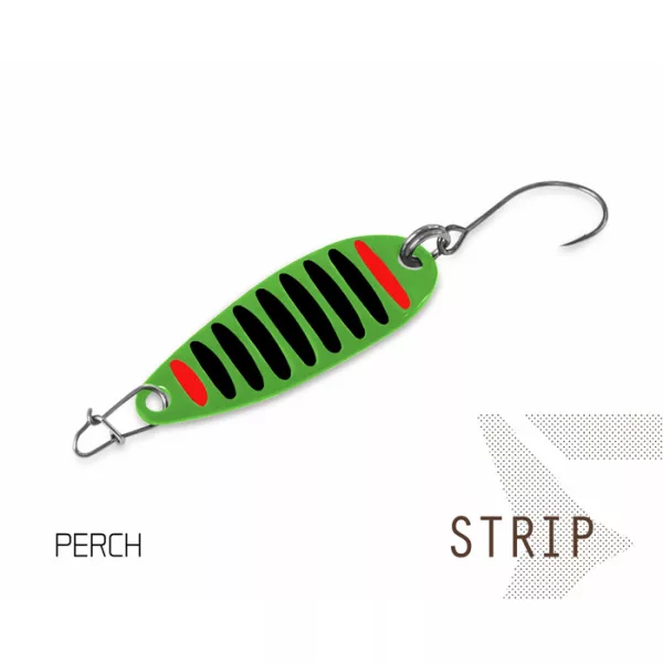 Delphin STRIP Wobbling Spoon Lure 10 7.5gr Perch