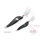 Delphin SLOT Wobbling Spoon Lure 15gr Black Nickel