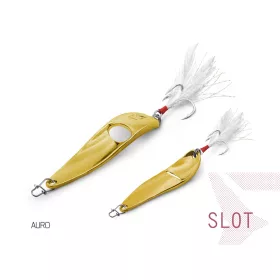 Delphin SLOT Wobbling Spoon Lure 20gr Auro