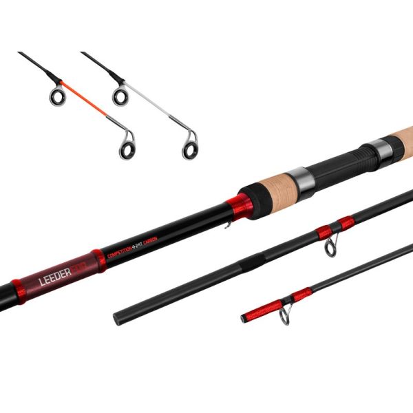 Delphin LEEDER Feeder + 2 tips 390cm/130g/3 parts