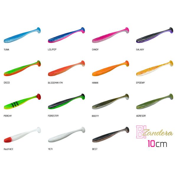 Gumihal Delphin ZANDERA UVs / 5pcs 10cm/CANDY
