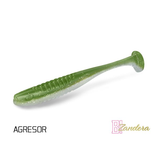 Soft lure Delphin ZANDERA UVs / 5 pcs 10cm/AGRESOR