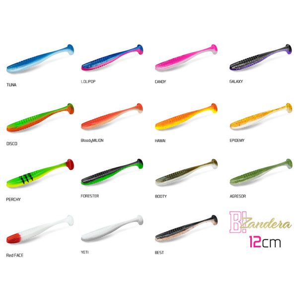 Delphin ZANDERA UVs / 5db 12cm/GALAXY Rubber neck