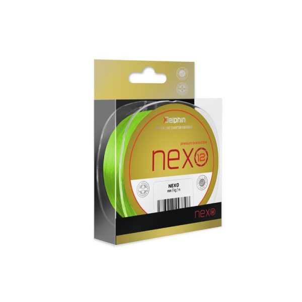 Delphin NEXO 12 / fluo green 0.20mm 33lbs 1300m braided mainline