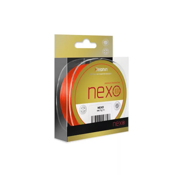 Delphin NEXO 8 / fluo orange 0.14mm 18.9lbs 300m braided mainline