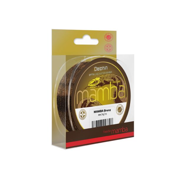 Delphin MAMBA Feeder / Bronze Monofil line 0,28mm 300m