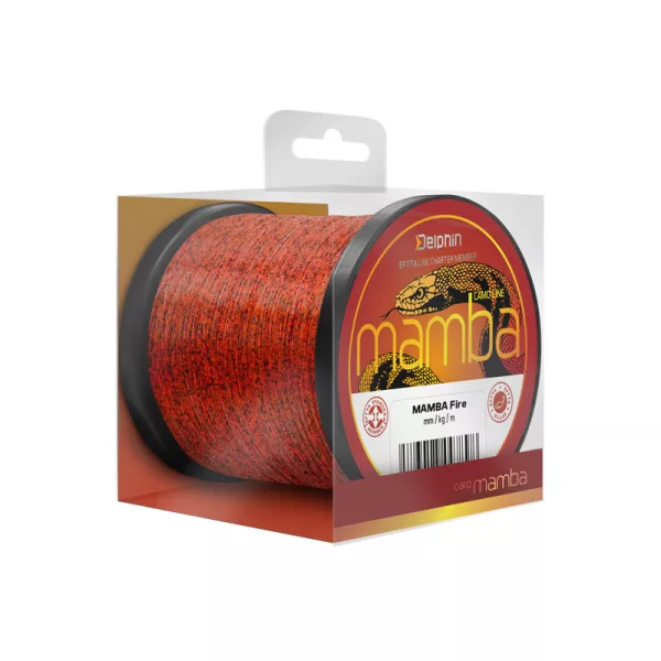 Delphin MAMBA Carp / Fire Monofilament line 0.28mm 1200m