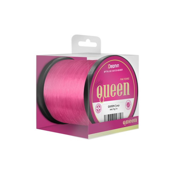 Delphin QUEEN Carp / pink Monofil line 0,25mm 1200m