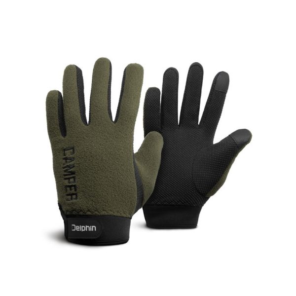 Fleece gloves Delphin CAMPER L