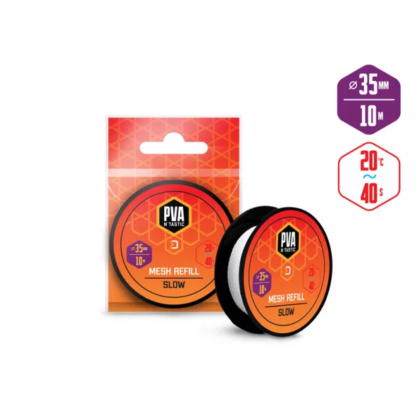 Delphin PVA n 'tastic spare mesh / 10m - 35mm PVA mesh