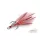 Delphin B!RD Hook TRIPLE / 3pcs red feathers #10