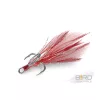 Delphin B!RD Hook TRIPLE / 3pcs red feathers #8