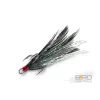 Delphin B!RD Hook TRIPLE / 3pcs black feathers #8