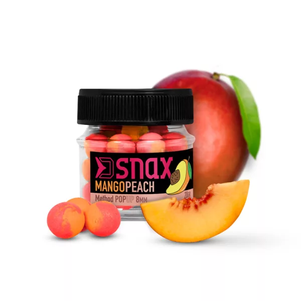 Delphin D SNAX POP bait 5.5mm/20g Mango-Peach Pop Up Feeder Bait