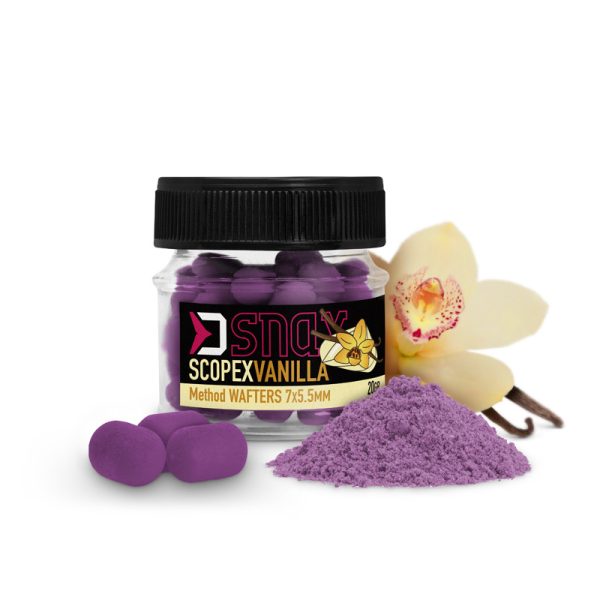 Delphin D SNAX WAFT bait 7x5.5mm/20g Scopex-vanilla wafters