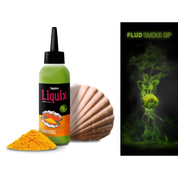 Fluo dip D SNAX LiquiX /100ml Mussels-Spices