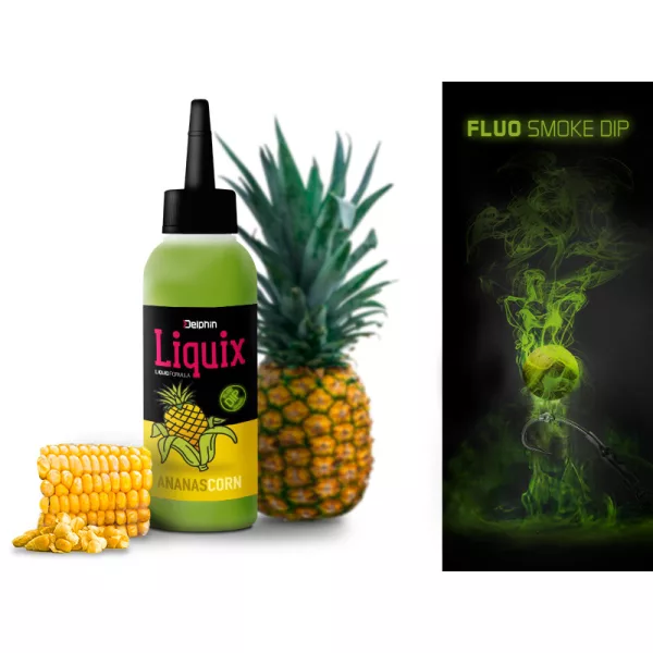 Delphin Fluo dip D SNAX LiquiX /100ml Corn-Pineapple liquid