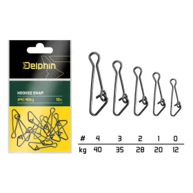 Delphin Hooked Snap #2 10pcs