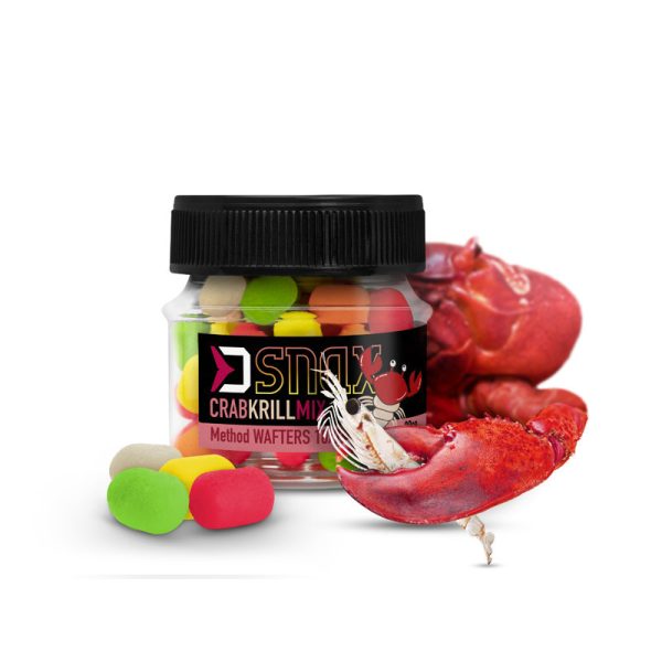 Delphin MIX D SNAX WAFT bait 10x7mm/20g Crab krill wafers