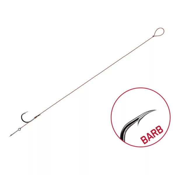 Delphin Proxi Sting Tied Hook 8cm / 0,10mm / BARB #8 / Sting 5mm