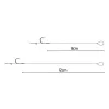 Delphin NOLIMIT 8cm 4 Eyed, Barbed Pre-tied Hook with Bait Spike 6pcs