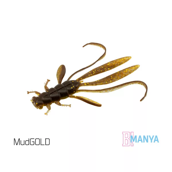 Delphin Manya UVs Nymph - MudGold 10.5cm Plastic Lure 5 pcs