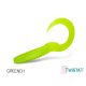 Delphin TwistaX Eeltail UVs - Greench 15cm Plastic Bait 5pcs