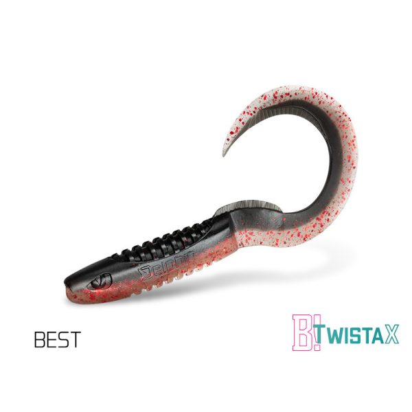 Delphin TwistaX Eeltail UVs - Best 15cm Plastic Bait 5pcs