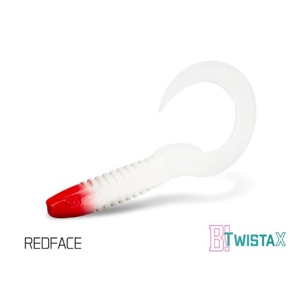 Delphin TwistaX Eeltail UVs - Redface 15cm Plastic Bait 5pcs