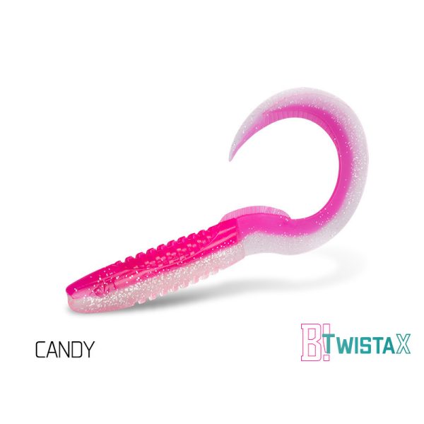 Delphin TwistaX Eeltail UVs - Candy 15cm Plastic Bait 5pcs