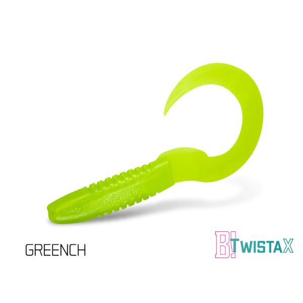 Delphin TwistaX Eeltail UVs - Greench 6cm Plastic Bait 5pcs
