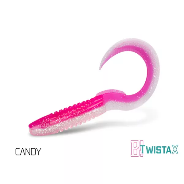 Delphin TwistaX Eeltail UVs - Candy 6cm Plastic Bait 5pcs