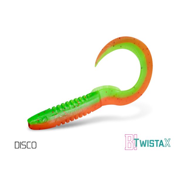 Delphin TwistaX Eeltail UVs - Disco 6cm Plastic Bait 5pcs