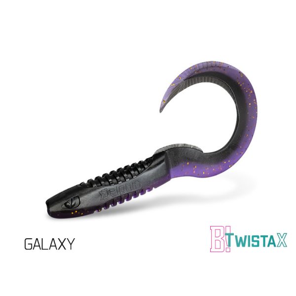 Delphin TwistaX Eeltail UVs - Galaxy 6cm Plastic Bait 5pcs