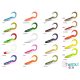 Delphin TwistaX Eeltail Uvs Top Mix 6cm Plastic Bait 5pcs - Perchy, Candy, Booty, Redface, Firedot
