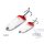 Delphin Stepz StripScale Wobbler Spoon #2 10g Redend