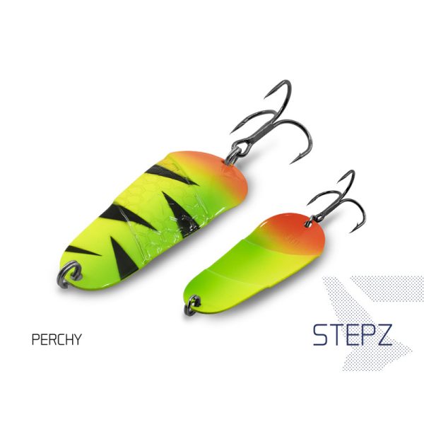 Delphin Stepz StripScale Wobbler Spoon #2 10g Perchy