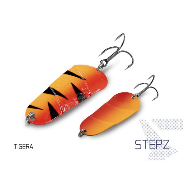 Delphin Stepz StripScale Wobbler Spoon #2 10g Tigera