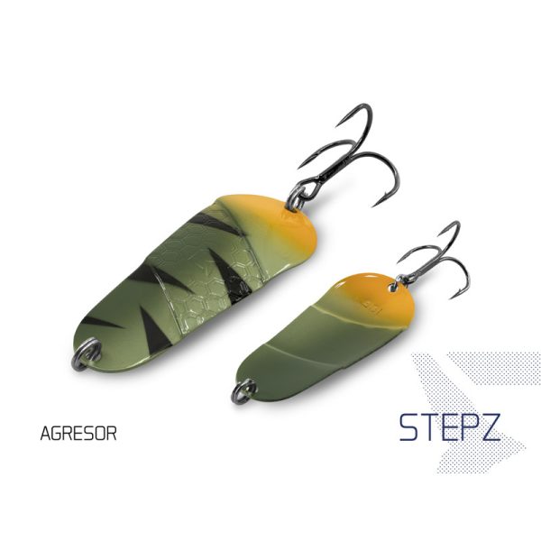 Delphin Stepz StripScale Spoon Lure #2 10g Agresor