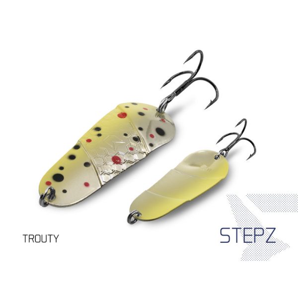 Delphin Stepz StripScale Wobbler Spoon #2 10g Trouty