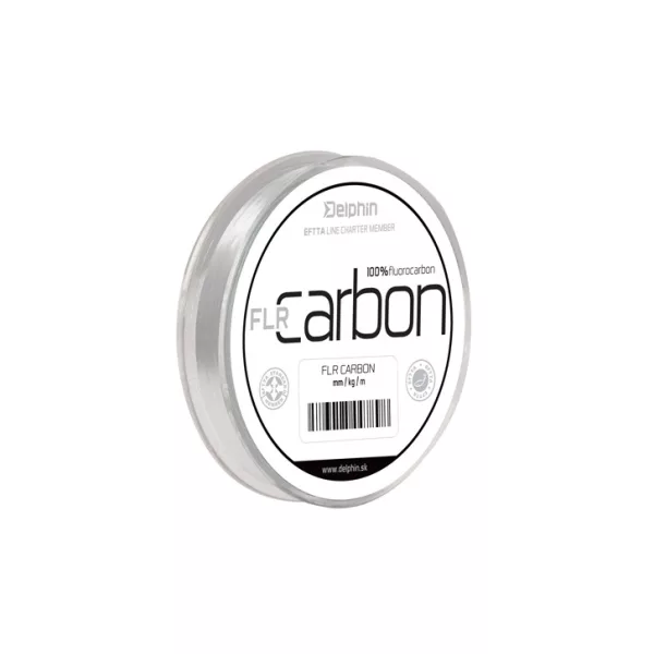 Delphin FLR CARBON - 100% fluorocarbon 0,23mm 50m Monofilament Leader