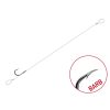Delphin FLR Loop 12cm 0.22mm Size 10 Eyed, Barbed Pre-tied Hook 6 pcs
