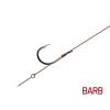 Delphin Proxi Sting 8cm 0,10mm 10 Ears, Bearded Pre-tied Hook with Bait 6pcs