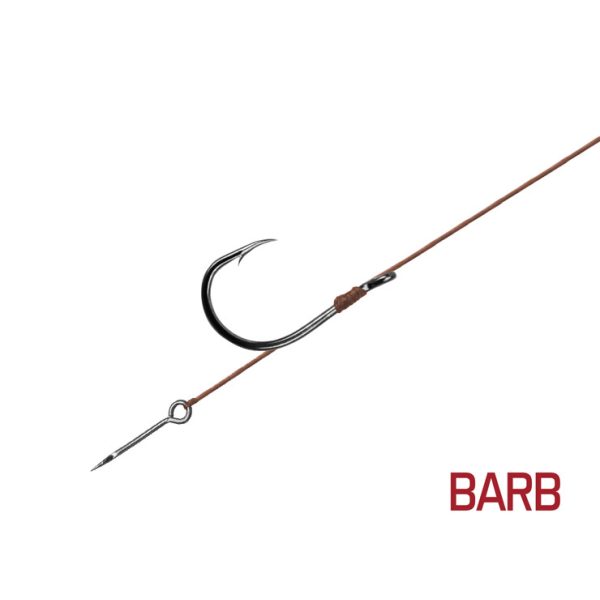 Delphin Proxi Sting 8cm 0,10mm 10 Ears, Bearded Pre-tied Hook with Bait 6pcs