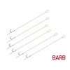 Delphin Proxi Sting 8cm 0,10mm 10 Ears, Bearded Pre-tied Hook with Bait 6pcs
