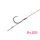 Delphin Proxi Sting 8cm 0,10mm 10 Ears, Beardless Pre-tied Hook with Bait 6pcs