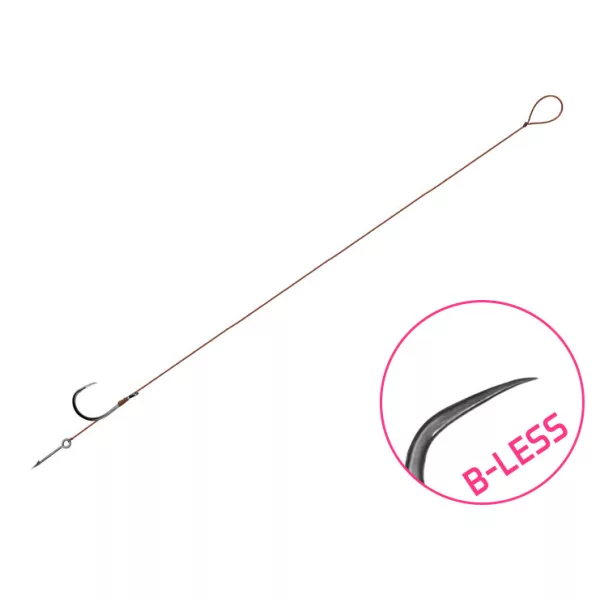 Delphin Proxi Sting 12cm 0,10mm 10 Eyed, Barbless Pre-tied Hook with Bait Spike 6pcs