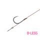 Delphin Proxi Sting 8cm 0,10mm 12 Ears, Beardless Pre-tied Hook with Bait 6pcs